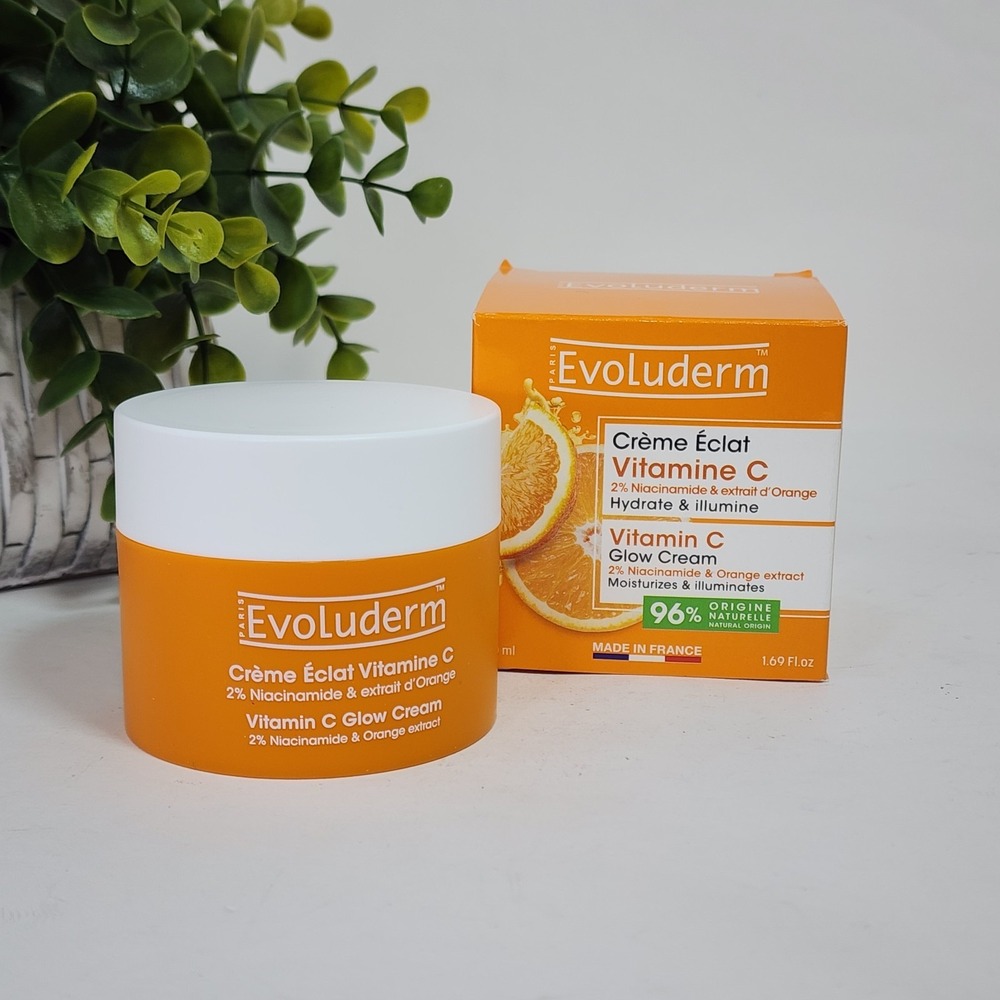 Evoluderm Vitamin C Glow Cream with Niacinamide & Orange Extract 1.69 fl oz